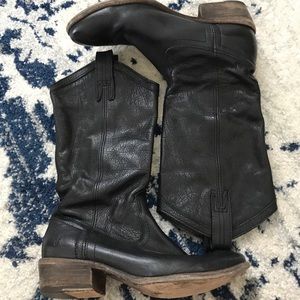 Frye Black Carson Pull-on boot black